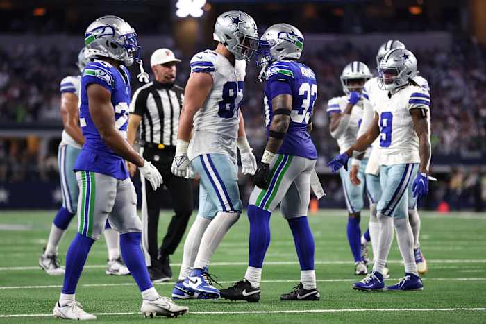 Jake Ferguson and the Cowboys held off the feisty Seahawks in a wild Thursday night game.